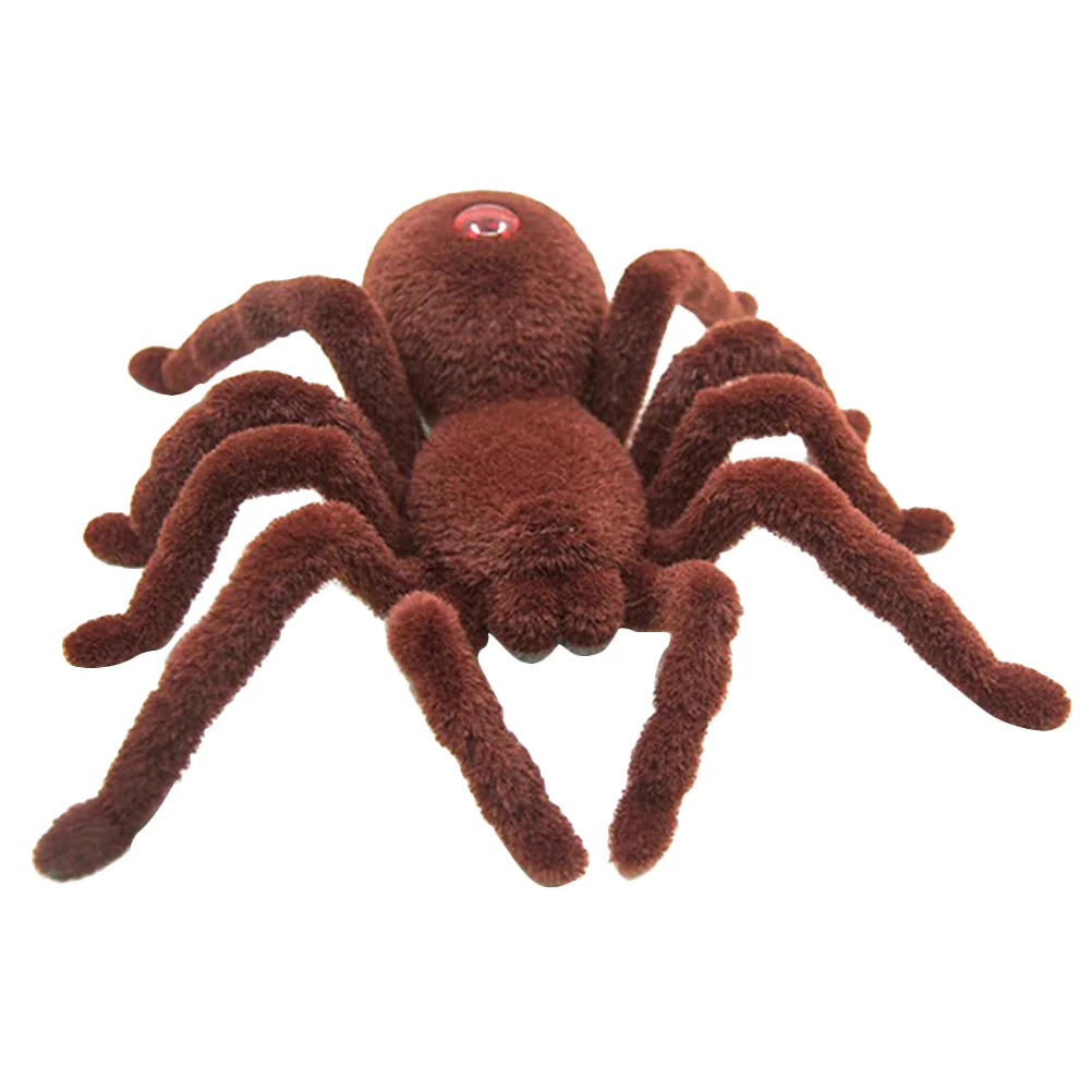 

Spider Robot, Scary Simulation Electric Spider Decoration Props Spider for Party, Haunted House, etc ( Light Brown )