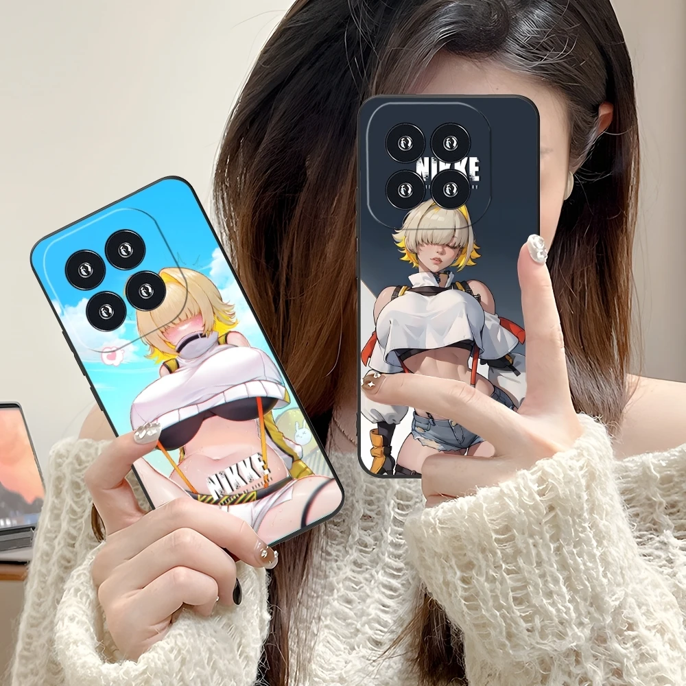 Чехол для мобильного телефона AA NIKKE Elegg Xiaomi 14 13 12 11 10 9 T Ultra Lite Pro S SE X 5G черный мягкий