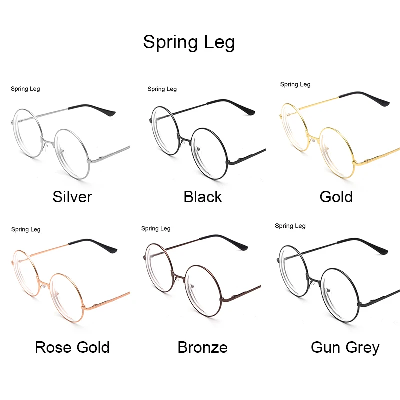 Очки с блокировкой голубой кожи прозрачные линзы большая круглая оправа очки