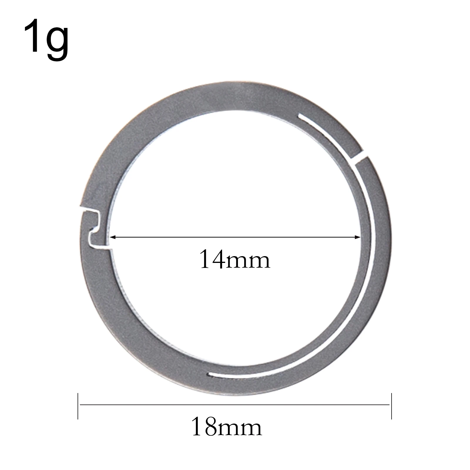 

1pc Titanium Alloy Key Rings For Keychains Quick Release Side Pushing Key Ring Wheel Organizer Keyring 18mm-32mm Outdoor Tool