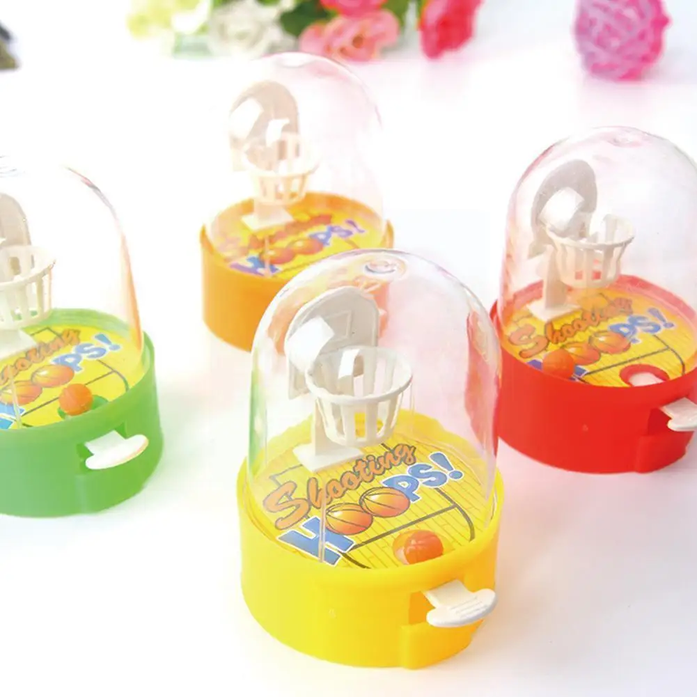 

1pcs Mini Finger Basketball Shooting Machine Desktop Unloading Game Interactive Color Ball Random Toys Party Educational D5i4
