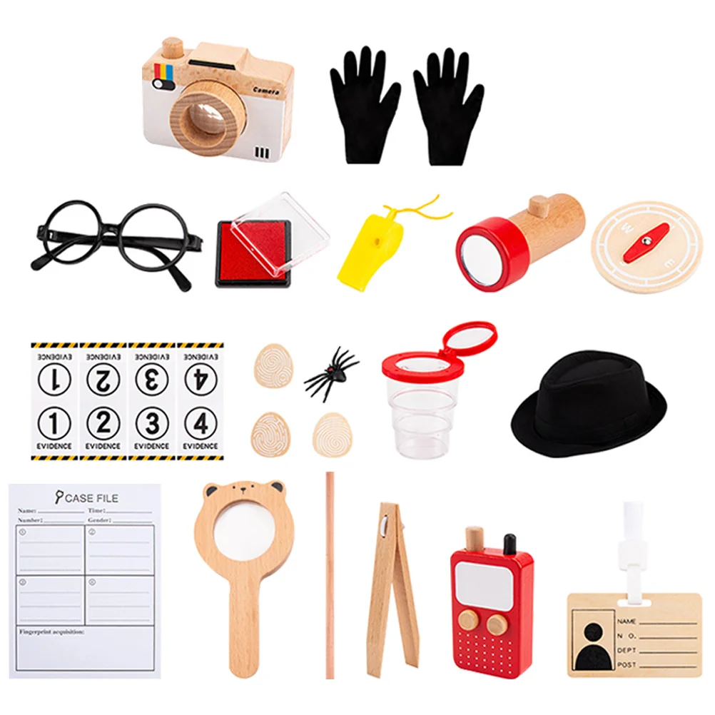 

Detective Cosplay Accessory Kit Kids Party Favors Accessories Dress Ages 3-5 Children Tools