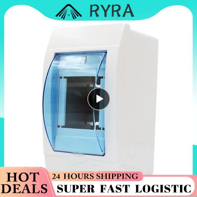 

5/8/10 шт., настенный пластиковый распределительный ящик с прозрачной крышкой