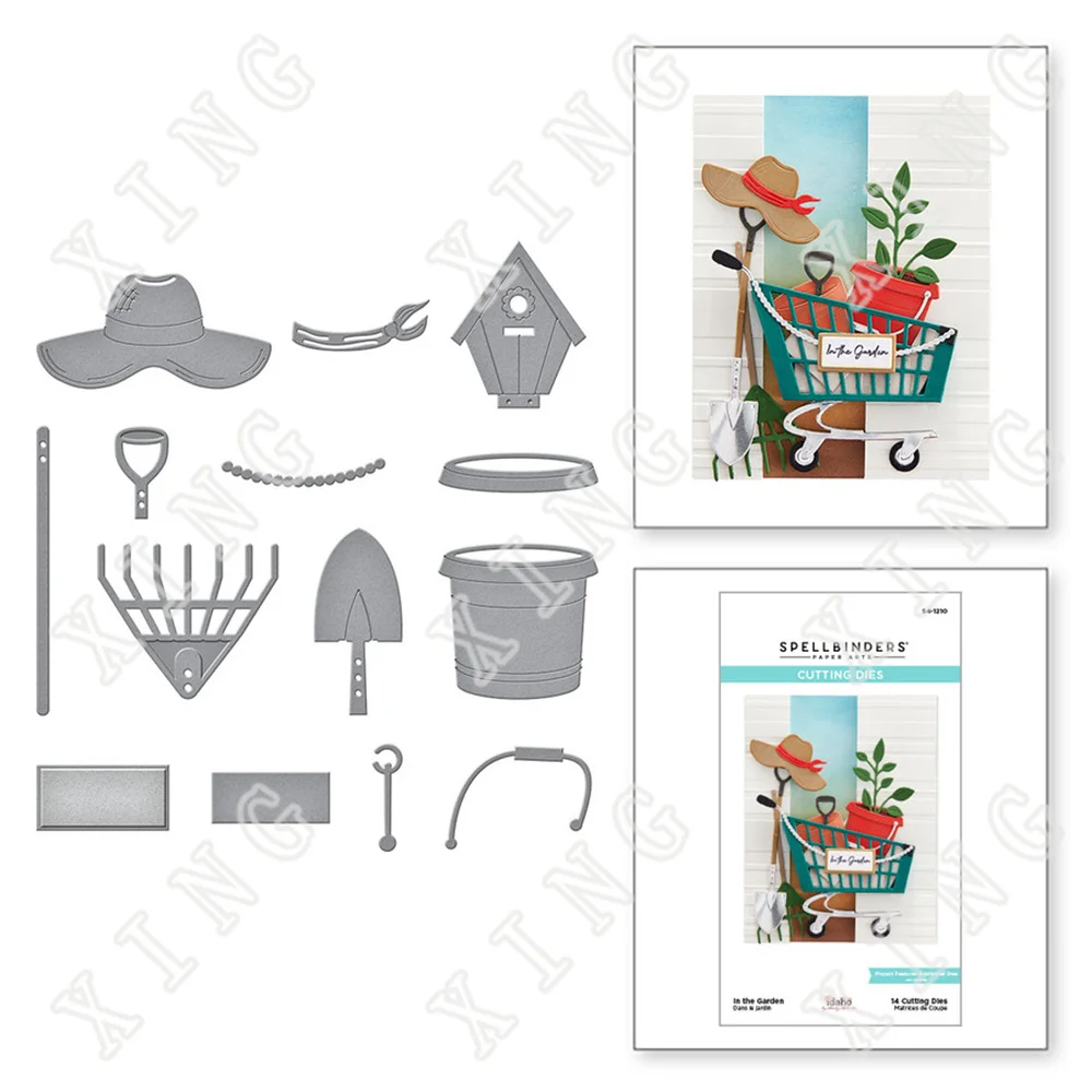 

In the Garden Etched New Metal Cutting Dies Scrapbook Diary Decoration Stencil Embossing Template Diy Greeting Card Handmade