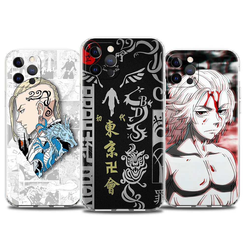 

Japanese Tokyo Revengers Transparent Soft TPU Phone Case Cover For iPhone 13 12 11 Pro Max 8 7 Plus X XS Max XR SE 2020 Luxury
