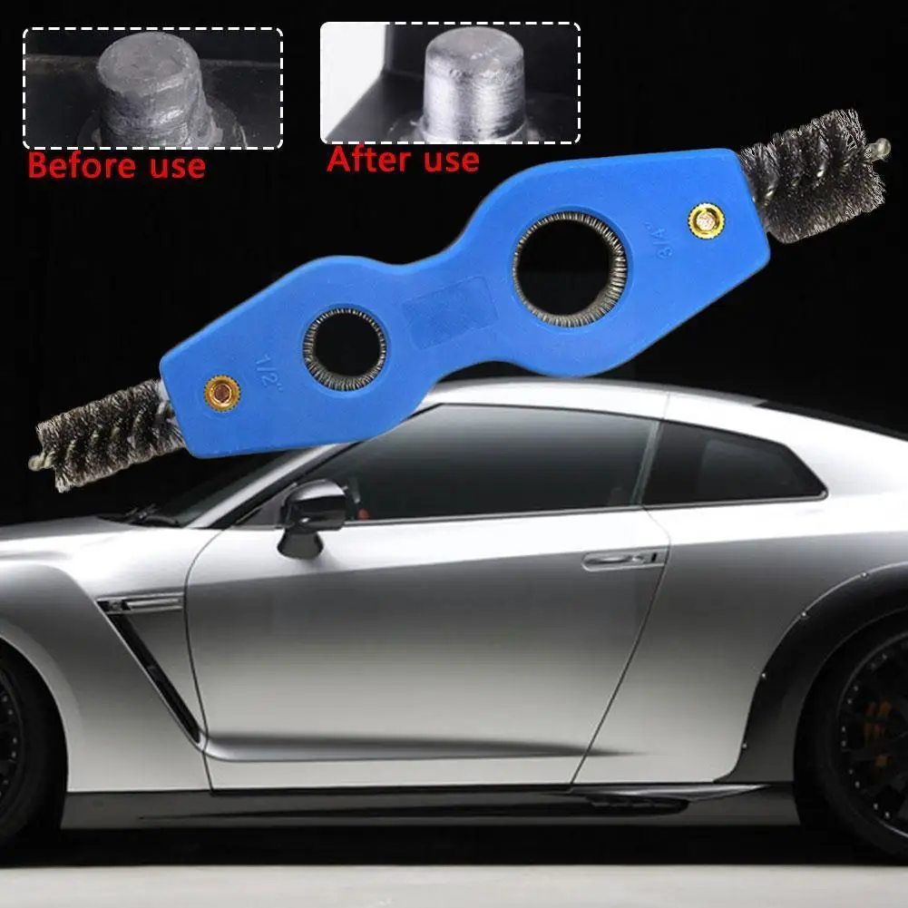 

Battery Brush 4 In 1 Auto Truck Derusting Brush Battery Terminal Cleaning Wire Battery Brush Brush A8R7