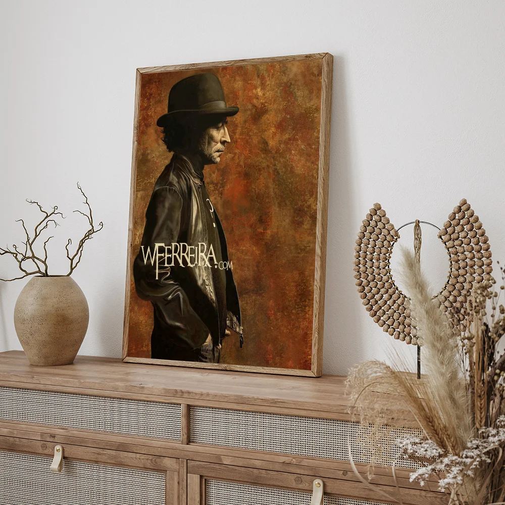 Joaquin Sabina Musician Whitepaper Poster Waterproof Paper Sticker Coffee House Bar Aesthetic Art Wall Painting