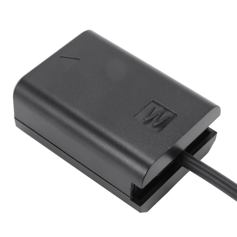 Np-Fw50 Dummy Battery Pack Coupler Adapter With Dc Male Connector Power Coiled Cable For Sony A7 Mark Ii A6300 A6000