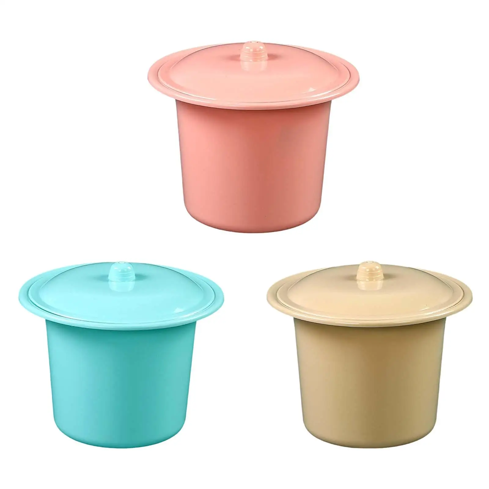 

Compact Spittoon Lightweight with Lid Splashproof Durable Urinal Pot Pee Potty Bedpan for Hotel Car Travel Outdoor Elderly