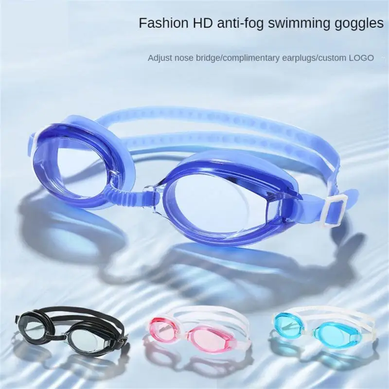 

Противотуманные плавательные очки, силиконовые плавательные очки, Красочные Универсальные плавательные очки для бассейна, очки для дайвин...