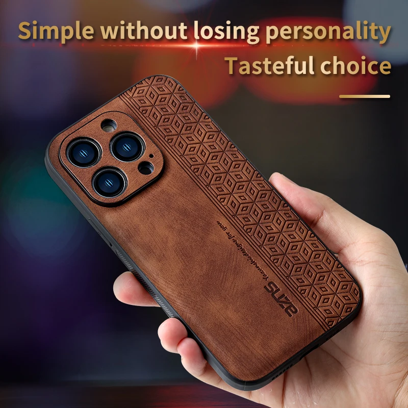 

Iphone 11Case for IPhone 14Pro Max 13 12 11 Plus XS X XR 8 7 SE20 Luxury Leather Business Elite Shock Proof Cell Phone Cases