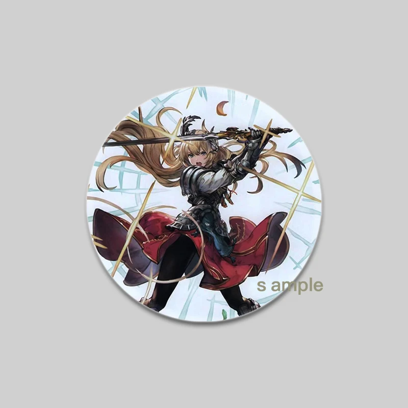 32/44/58 мм аниме Granblue Fantasy простая булавка на пуговицах дизайнерская брошь