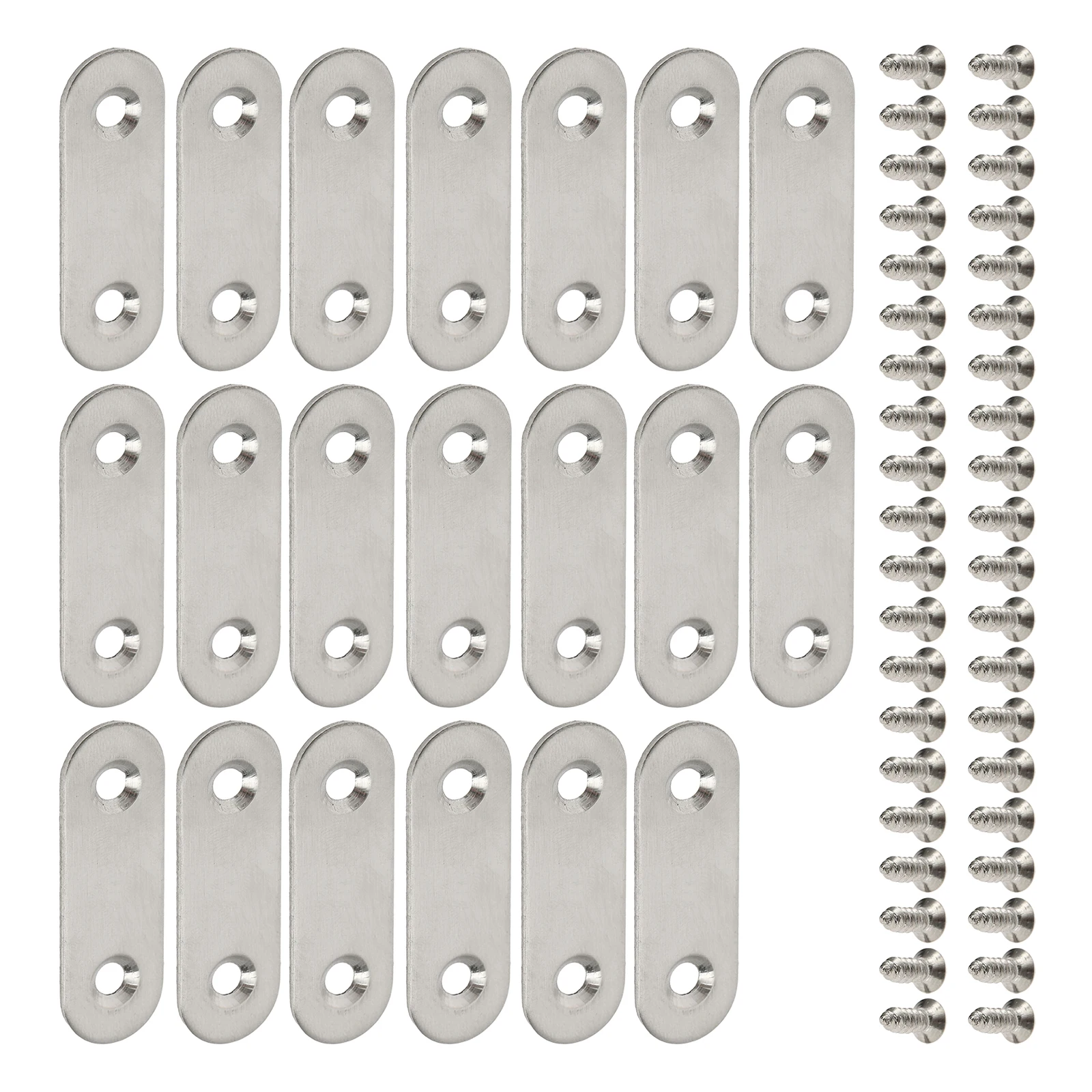 

20 шт. 50x16 мм из нержавеющей стали, прямой ремонт, соединение, ремонт плоской пластины, кронштейн, опора для мебельного шкафа, крепеж + винт