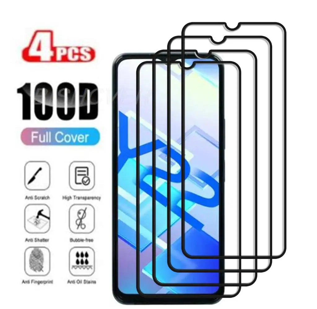 

Full Cover Protection Glass For Vivo Y20s G T A Y21 Y21s Y21A Y21G Y21e Y22 Y22s Y30 5G Y30g Y31 Tempered Screen Protector Glass