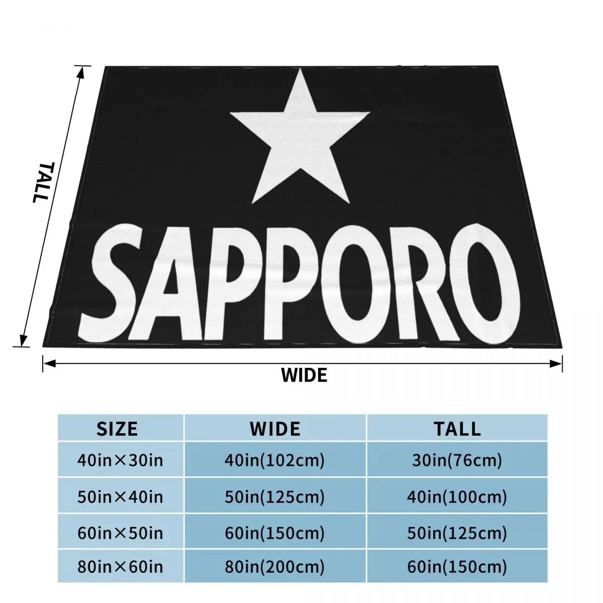 Японский пивной фестиваль Sapporo Octoberfest эстетическое мужское одеяло Swag Science