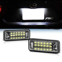 white full led license plate lights lamp set for subaru xv crosstrek legacy forester outback ascent car light accessories 2piece