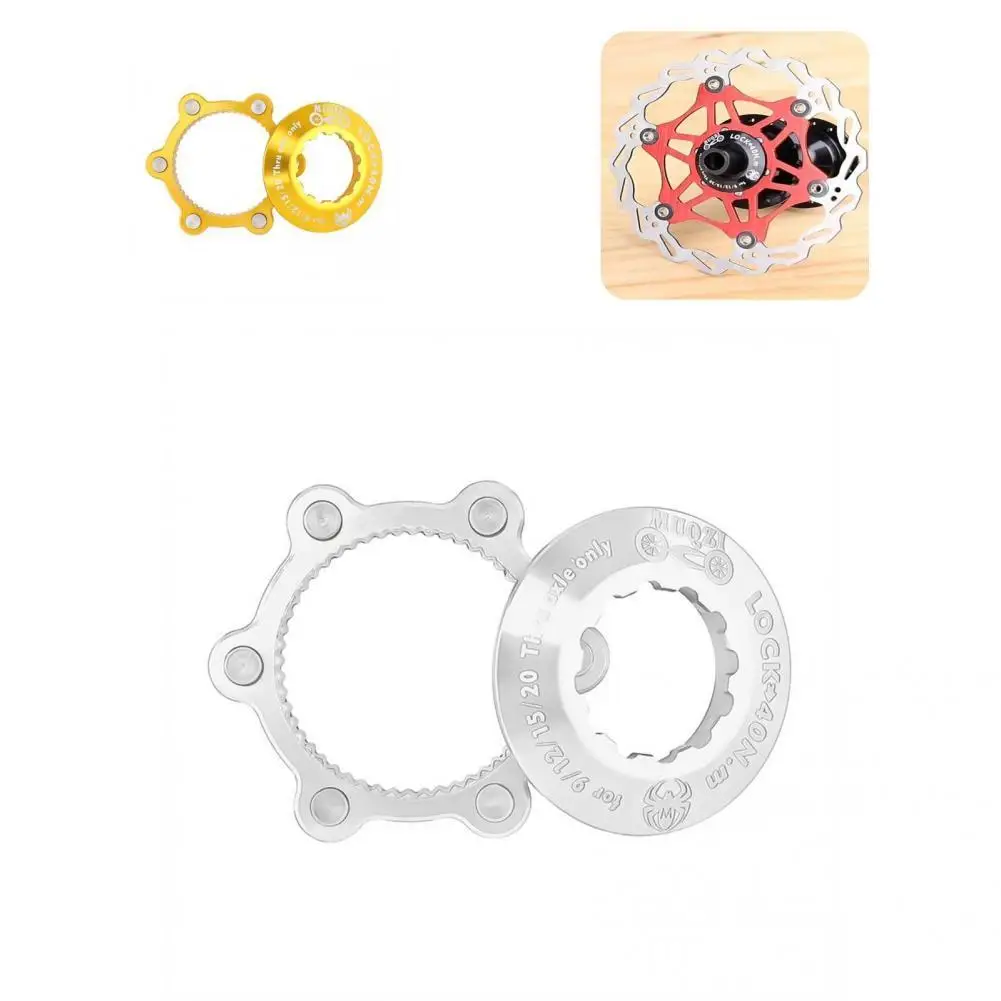 

Stainless Steel Compact Hub Center Lock Conversion Adapter Lightweight Bike Converter CNC Process for Bike