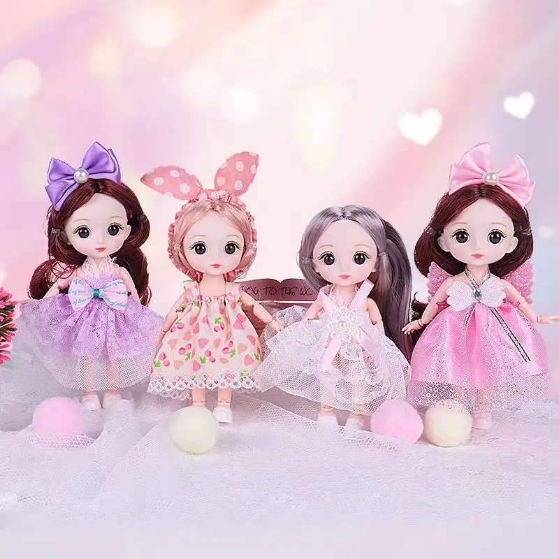 

6 шт., шарнирные куклы для девочек, 16 см