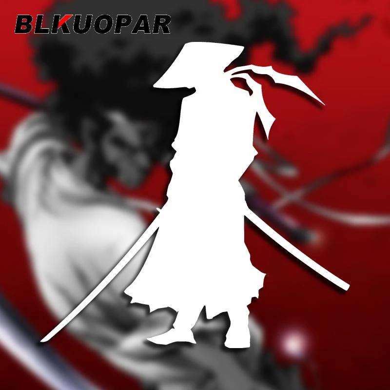 Аниме наклейки на автомобиль BLKUOPAR с Африканским Самураем устойчивые к царапинам водонепроницаемые Модные Наклейки на ноутбук багажник топливный бак крышка протектор двери автомобиля