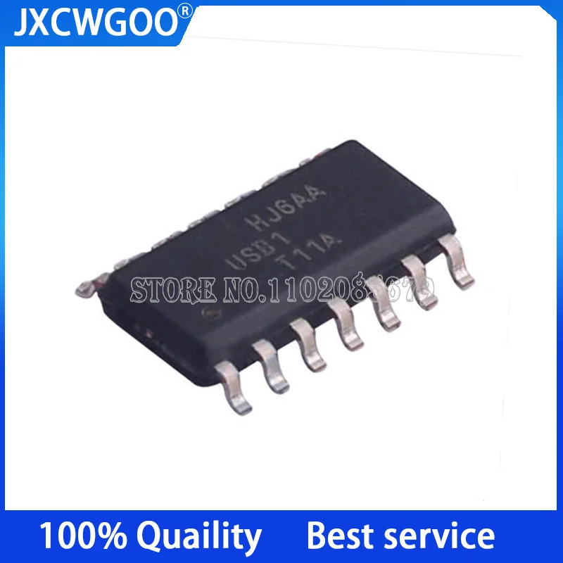 

10PCS USB1T11AMX USB1T11A marking：USB1 SOP-14 USB chip New original
