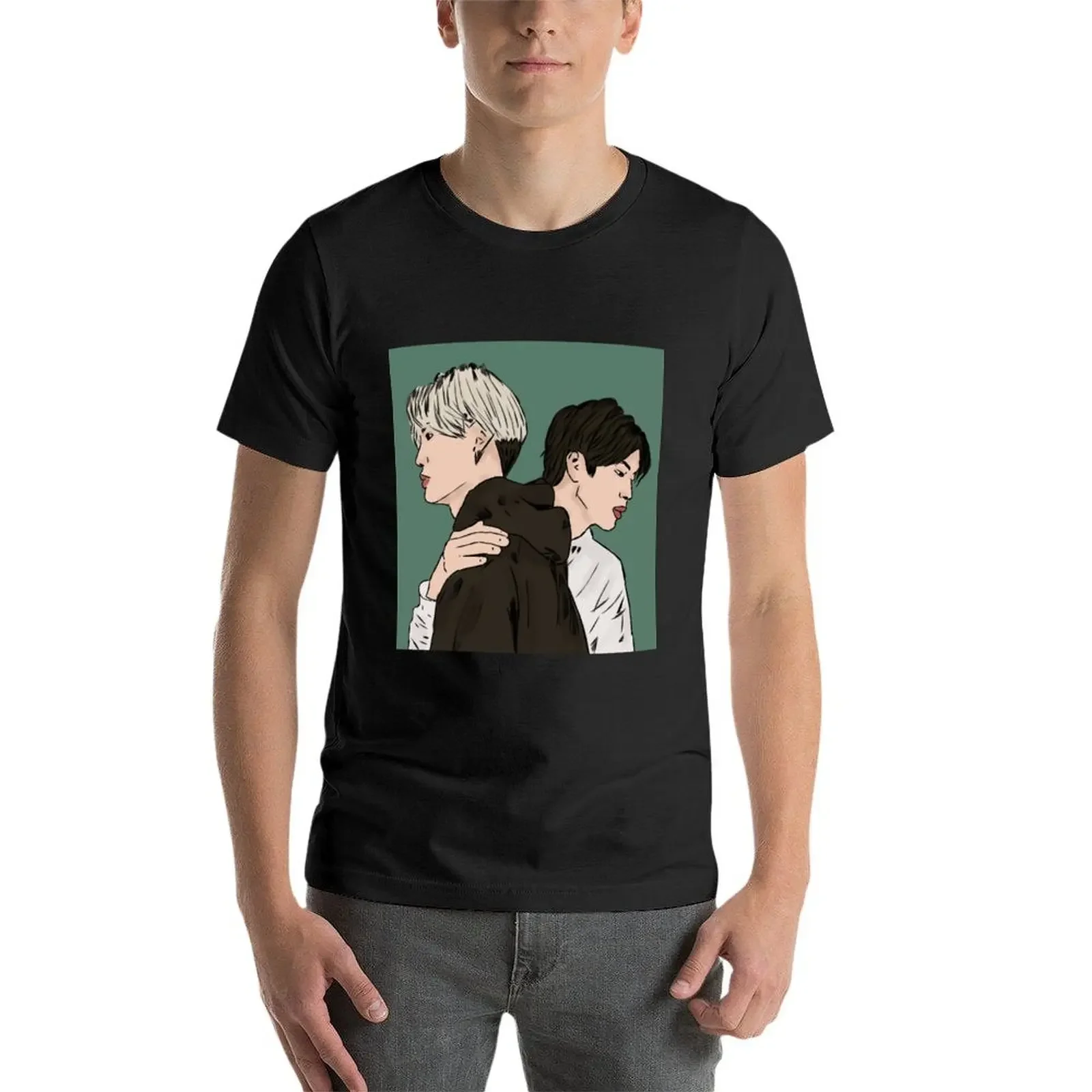 Мужская быстросохнущая Винтажная футболка с графическим принтом