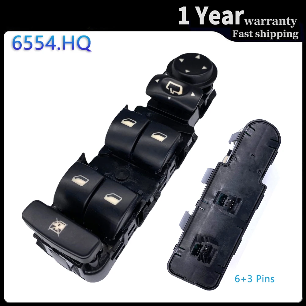 

For Citroen C5 C8 2001-2007 Peugeot 807 Electric Master Window Switch Lifter Regulator Control Console Car Auto Parts 6554.HQ