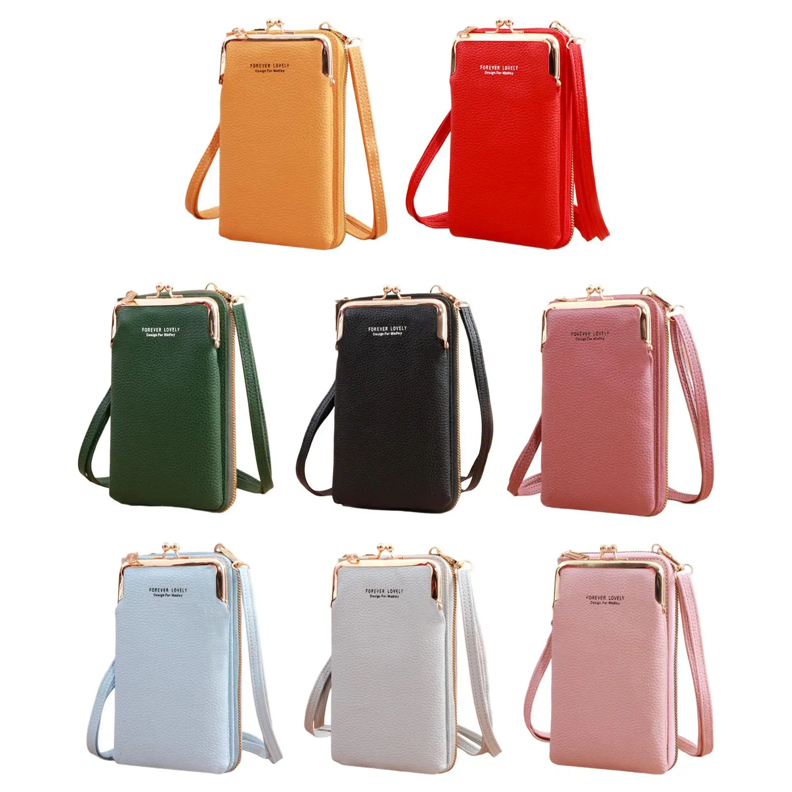 

Crossbody Cell Phone Purse Women Crossbody Phone Bag PU Leather Wallet Purse Phone Pouch Purse Crossbody Bag for Shopping