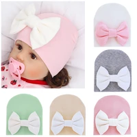 baby hat bow small hat soft cotton newborn beanie baby small hat 0 3 6 months