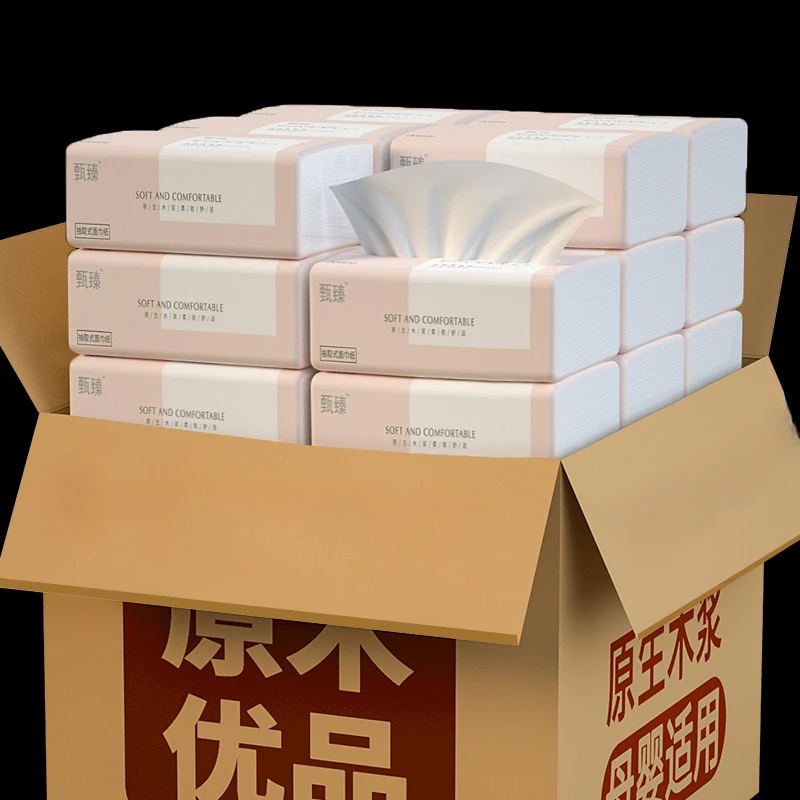 20 упаковок 4-слойная утолщенная Бытовая салфетка деревянная портативная Съемная