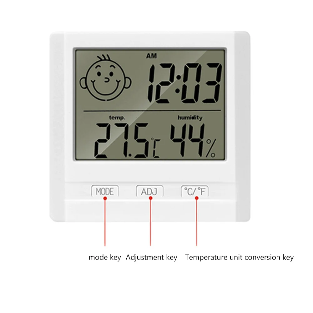mini lcd digital thermometer hygrometer indoor room electronic temperature humidity meter sensor gauge weather station for home free global shipping