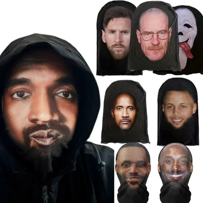 Маска на все лицо звездная игра в мячи маска для лица имитация Канье шикарной