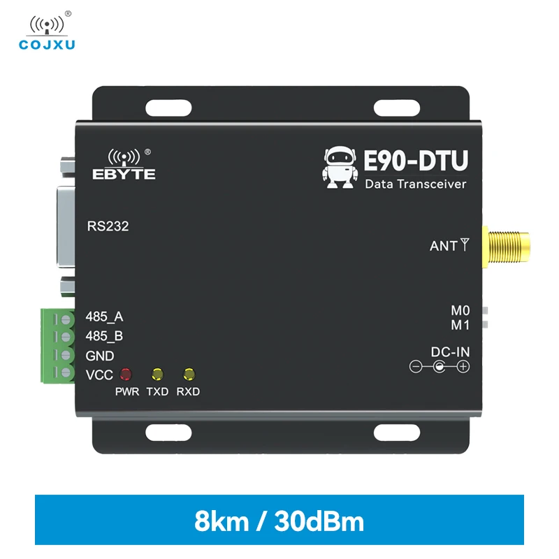 LoRa RS232 RS485 433MHz 1W TCXO E90-DTU(433L30)-V8  Wireless Transceiver Long Range 8km PLC Receiver Radio Modem LoRa