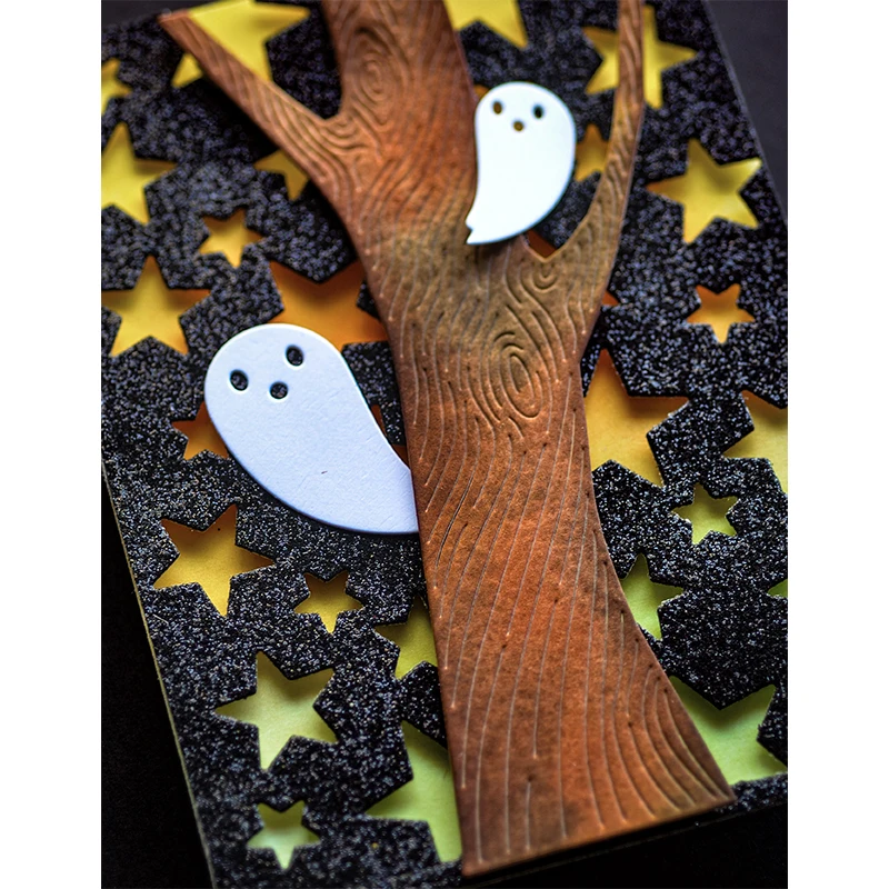 2022 Новый Хэллоуин пятиконечная звезда кружево металлическая резка используется