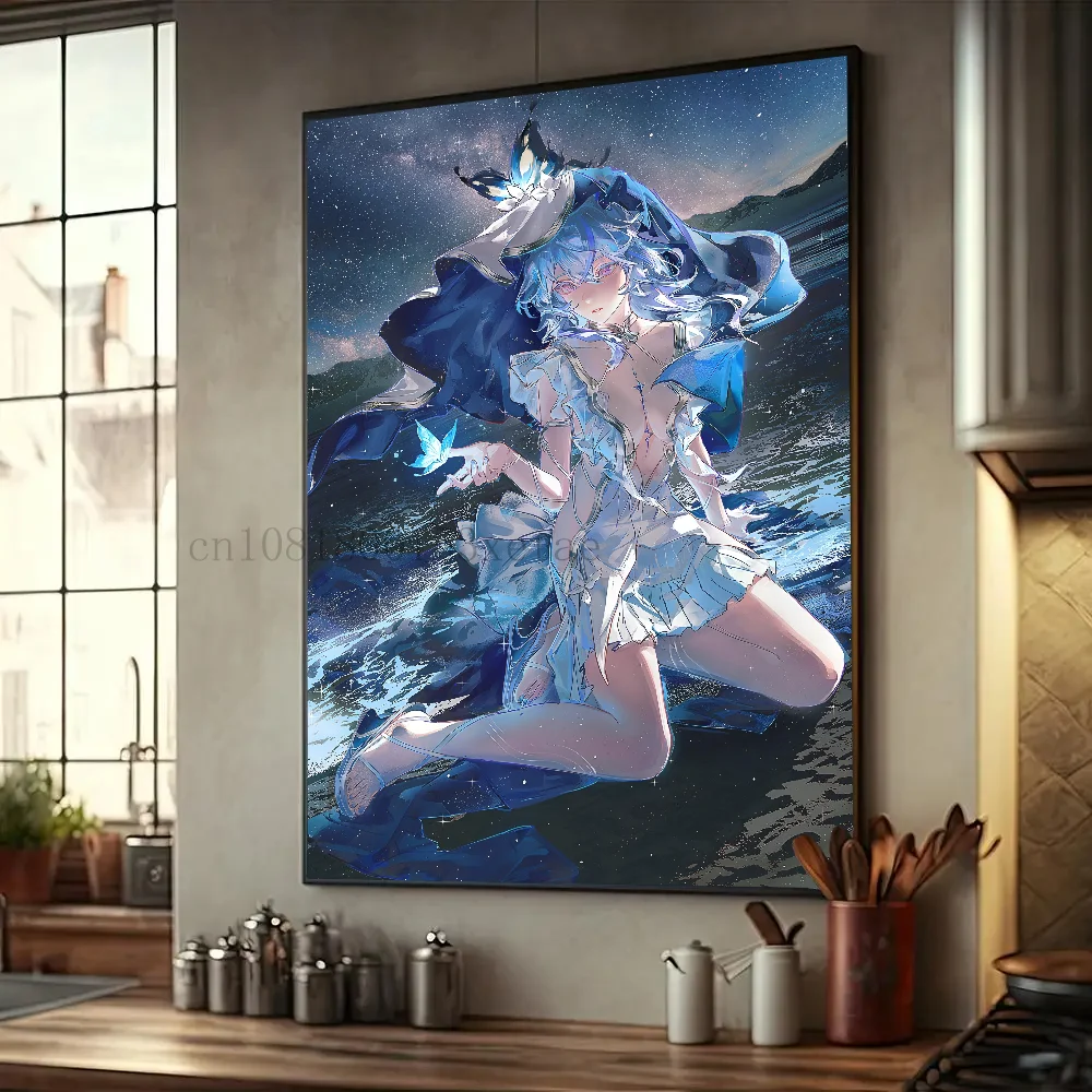 Экономка проиграющие волны игровой постер печать на бумаге домашняя гостиная