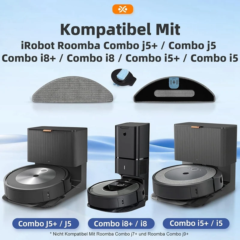 Для IRobot Roomba I8 + / Combo J5 I5 Autom всасывающая Швабра робот моющаяся