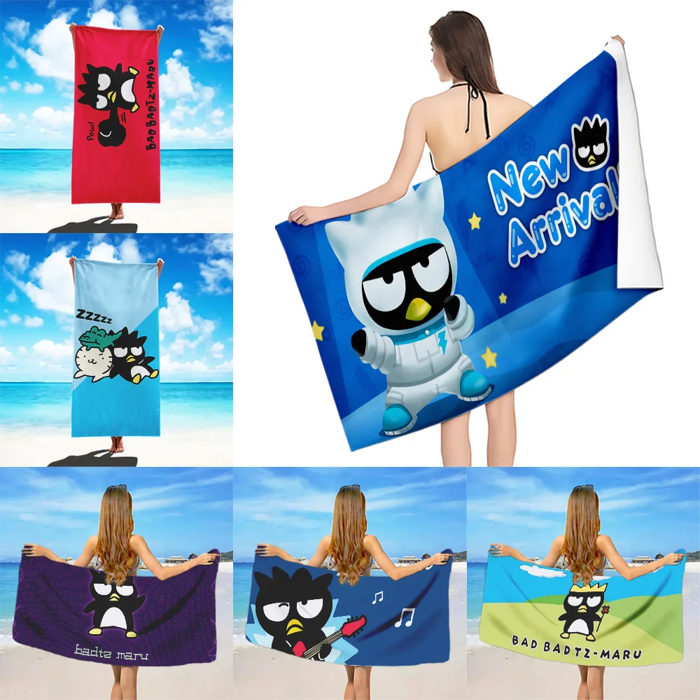 Пляжное полотенце Sanrio с милым рисунком из микрофибры без песка быстросохнущие