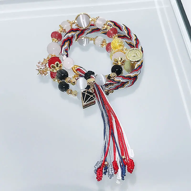 Браслеты Honkai со звездами и рейками браслет с бусинами для женщин топаз модные