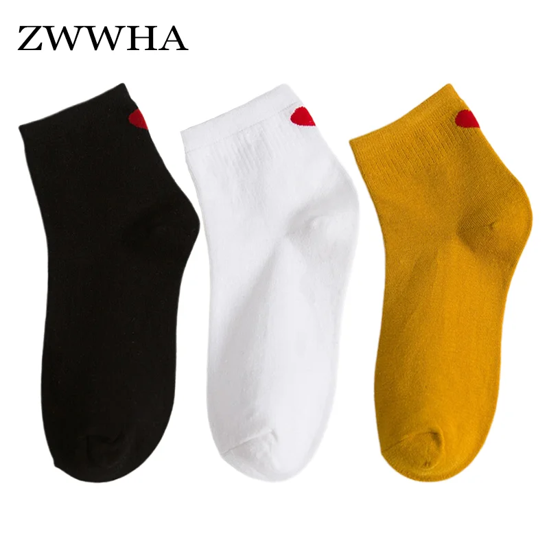 

3 Pairs Per Lot Women Socks Girls Cotton Colorful Novelty Women Fashion Heart Cute Lady Ankle Socks Korea Style Sweet Socks Cute