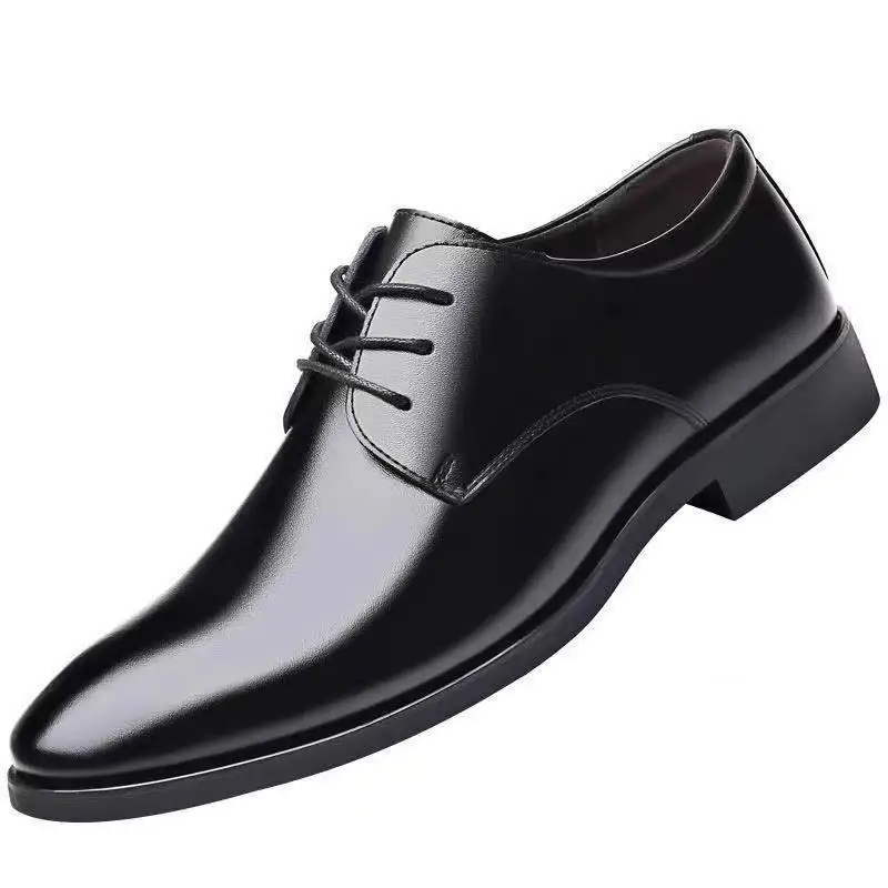 

L21 Men's Shoes Suit Men's Shoes Groomsman Black Groom Business Formal Winter Fleeced Student Casual Comfortable Wedding Shoes