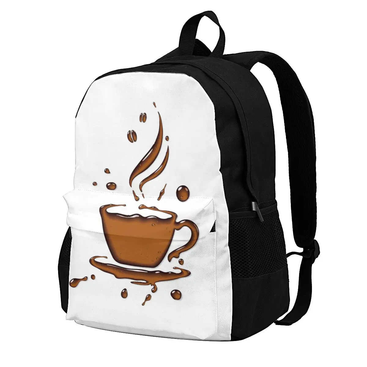 

Coffee Enthusiast Backpacks coffee Picnic Girl Lightweight Backpack Elegant Polyester Bags