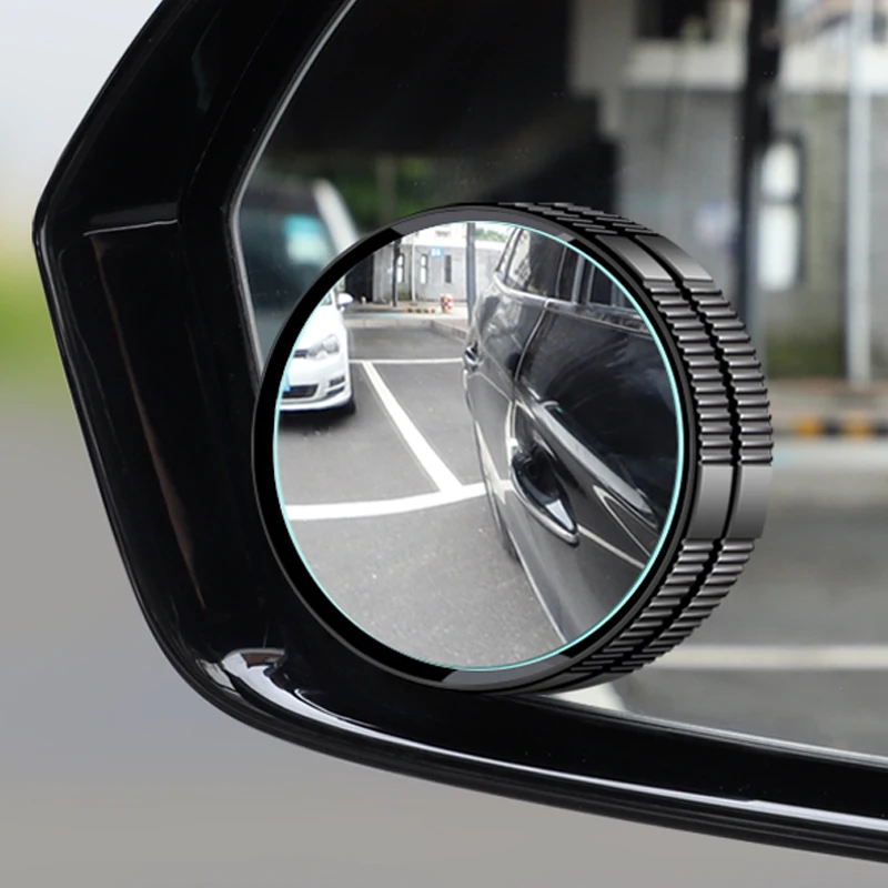 

2PC Suction Cup Car Convex Blind Spot Mirror HD 360 Degree Wide Angle Adjustable Rearview Extra Auxiliary Round Mirror Accessori