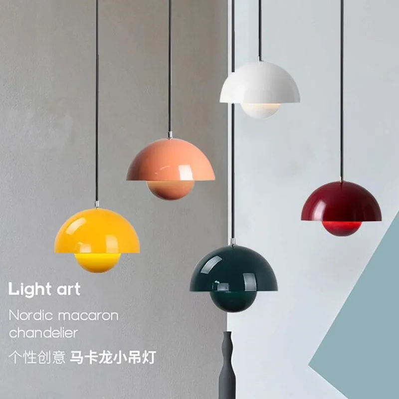 

Nordic Designer Flowerpot Pendant Lights Modern indoor bedroom Kitchen Decor Fixtures lighting LED Hanging Lamp