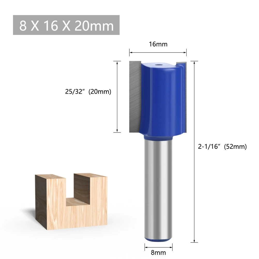 

9 шт. 8 мм хвостовик прямой фреза двойная канавка деревянный Фрезерный резак для МДФ фанеры 5/6/8/10/12/14/16/18/20 мм Деревообрабатывающие инструмент...