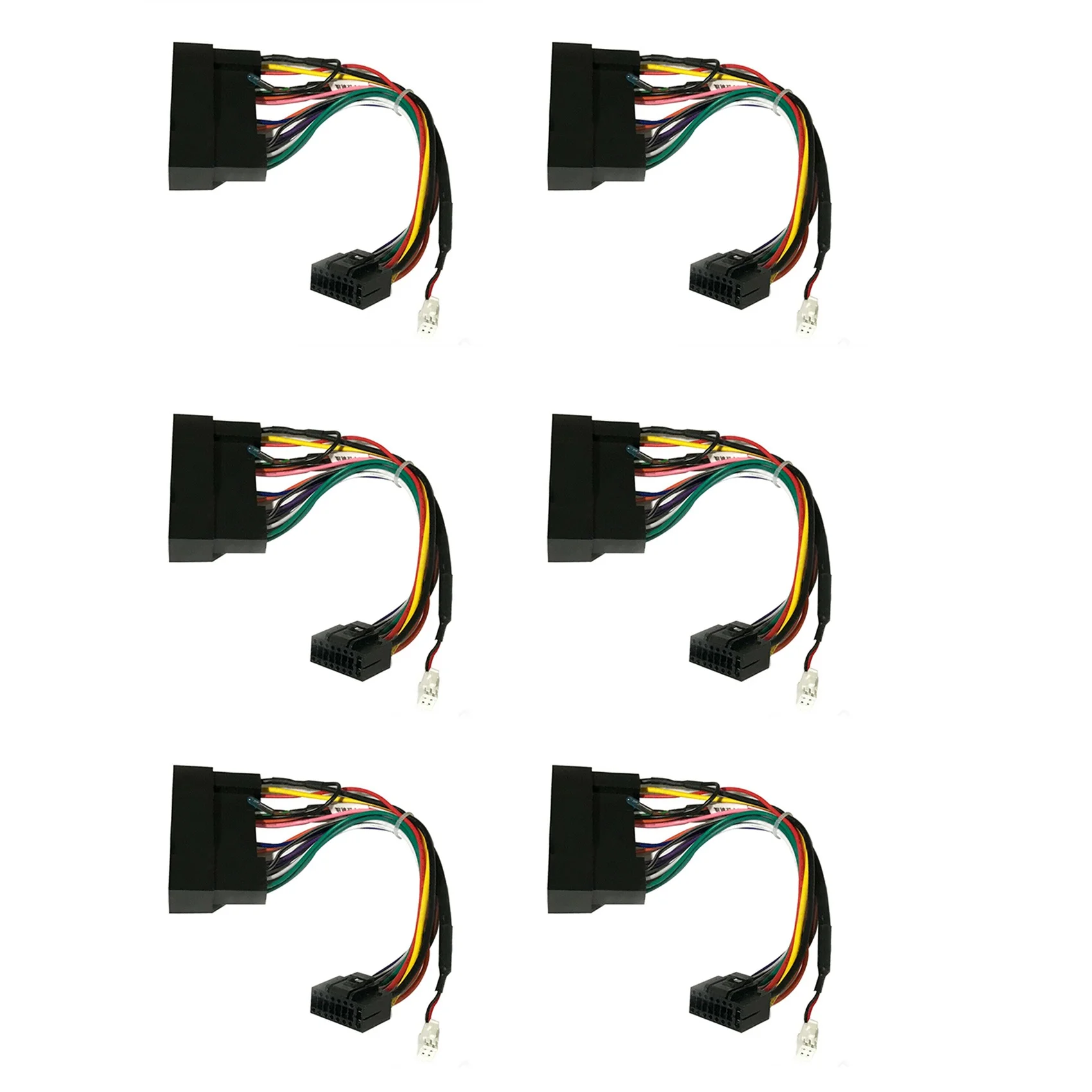 

6X Car Stereo Audio 16 PIN Android Power Wiring Harness Adaptor for KIA Carens K2/K3/K4/K5 Hyundai IX35 Elantra Sonata
