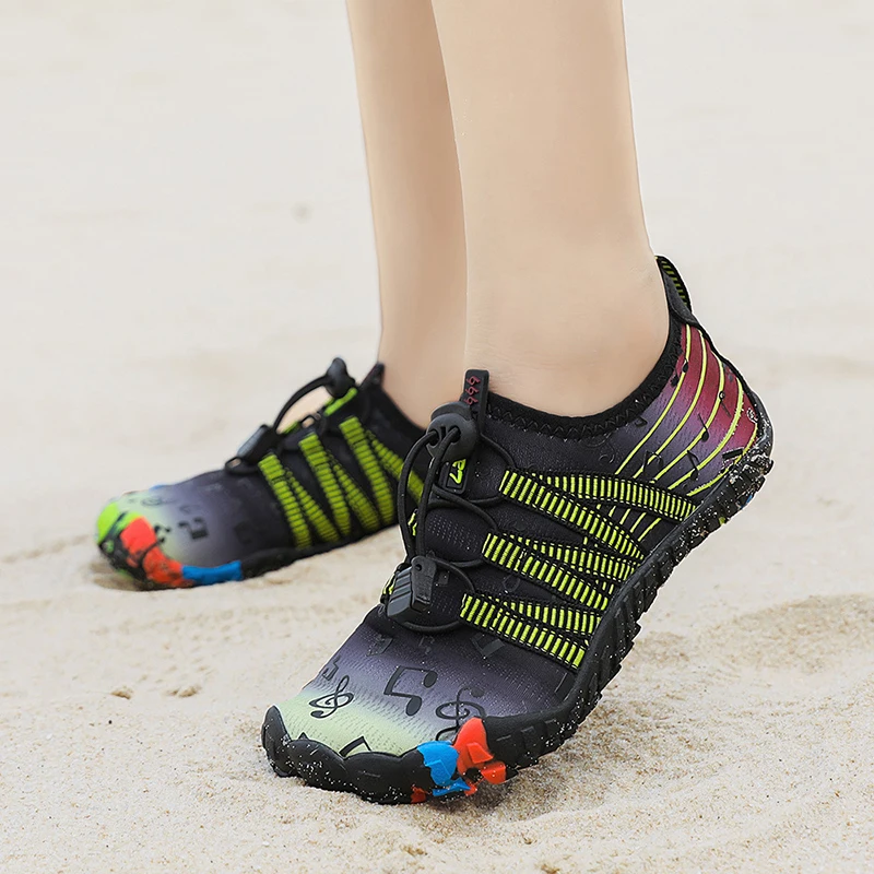 2023 Boys Girls Barefoot Beach Slippers Kids Breathable Skin-friendly Sneakers Children Water Park Swimming Skating Wading Shoes