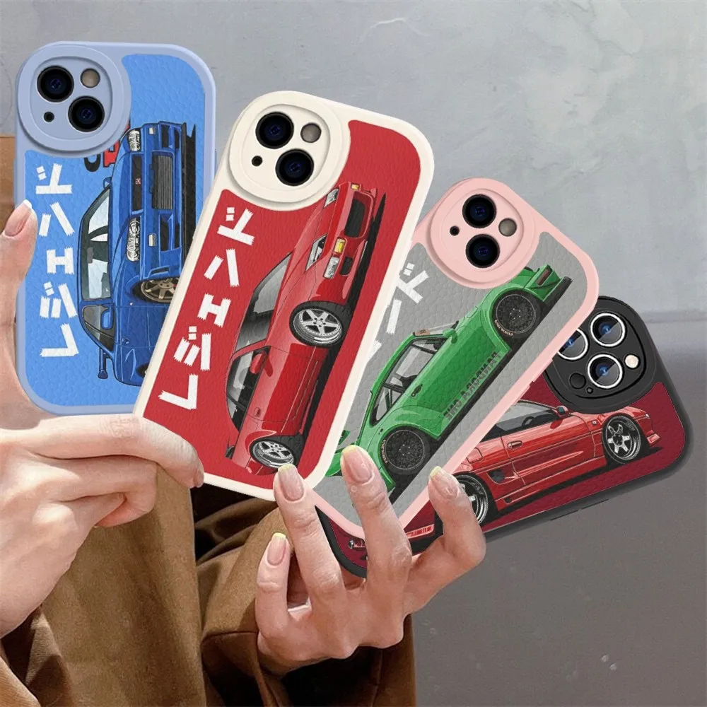 

Japan JDM Sports Cars Comic Phone Case Hard Leather For iPhone 14 13 12 Mini 11 14 Pro Max Xs X Xr 7 8 Plus Fundas