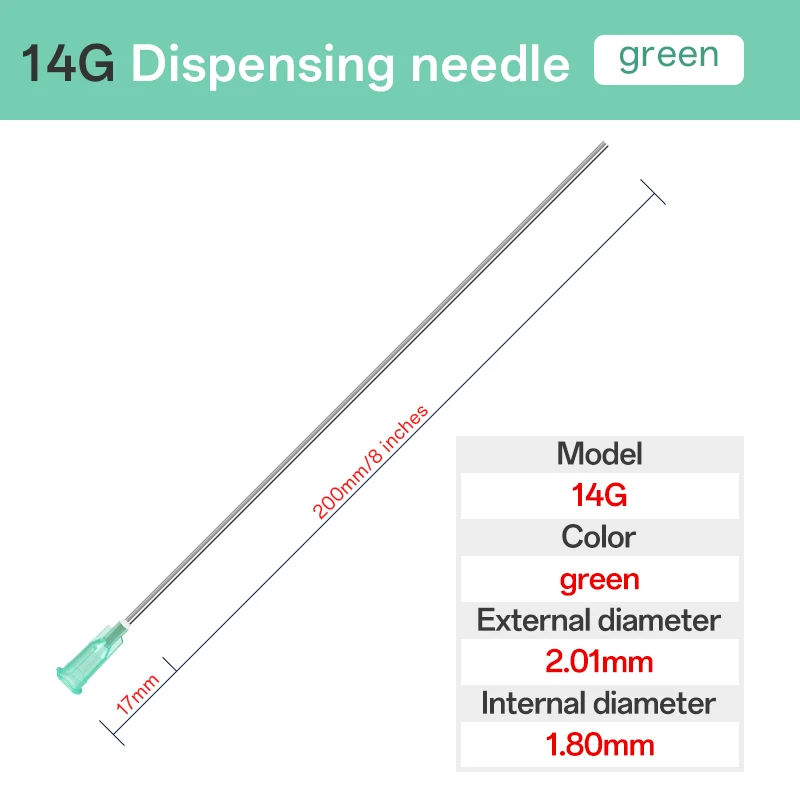 

Наборы игл для шприцев из нержавеющей стали 14G-23G