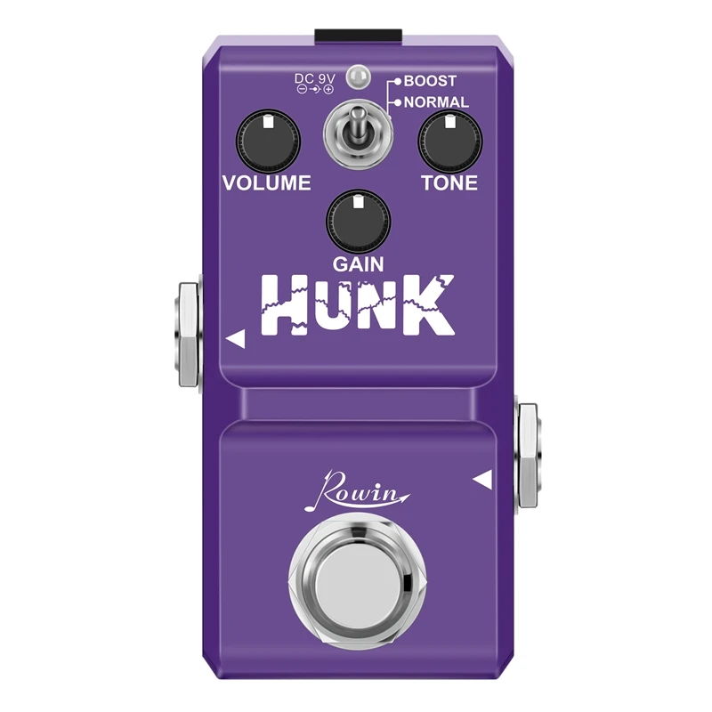 

Педаль для гитары Overdrive Hunk, педаль с искажением искажения, наносерия для электрической гитары, бас