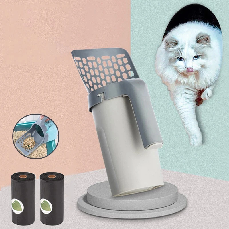 

Cat Litter Scoop Self-cleaning Cat Litter Box Shovel Kitty Toilet Clean Tool for Litter Tray Sandboxes Shovel Sand Cats Supplies