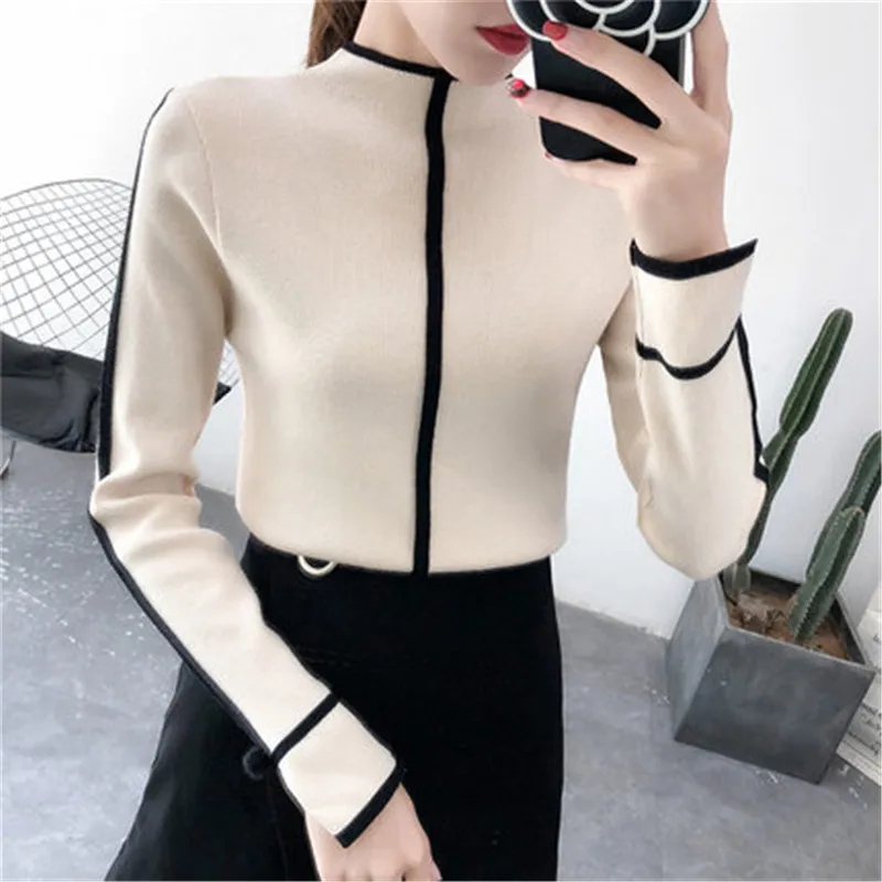 

Sweater Female Soft Korean Style Skinny Winter Turtleneck Women Bodycon Basic Pullovers Clothing Pull Femme 2022